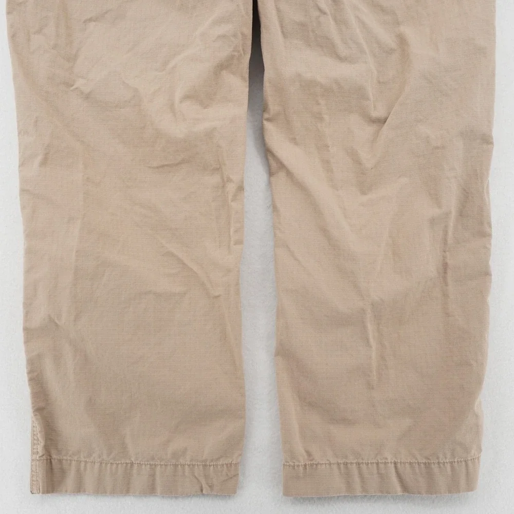 Gap Drawstring Ripstop Pants Mens XL‎ Beige Relaxed Casual Utility